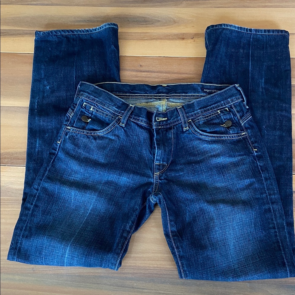 Citizens of Humanity Jeans Womens 28 Dark Wash Cotton Mid Rise Bootcut